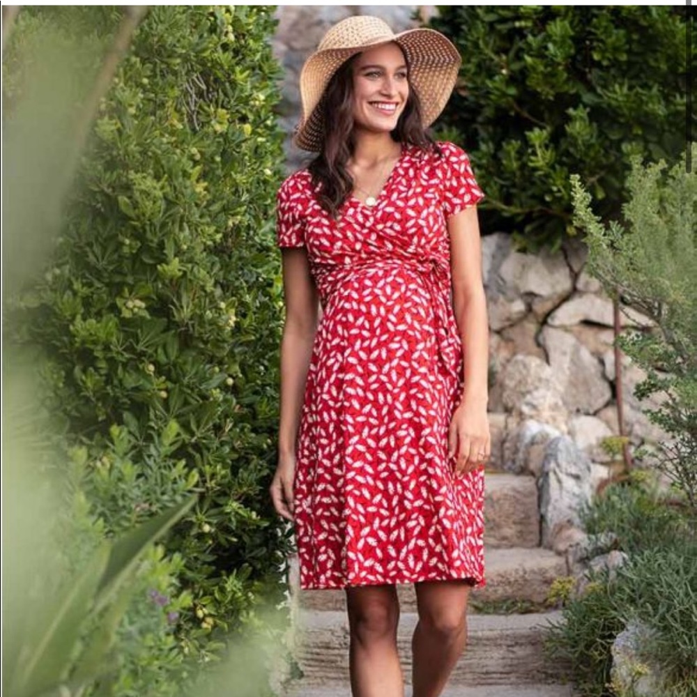 Seraphine Maternity/nursing wrap dress, size 12